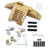 Skate Park Kit Rampenteile für Tech Deck Fingerboard 3 Mini Finger Skateboard 2 Fingerbike Griffbretter Ultimative Parks Roller Schlittschuhe