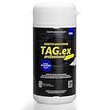 Graffiti Entferner TAG.ex Professional I Zuverlässiger Graffiti Reiniger I Reinigungstücher zum Graffiti entfernen I Graffitientferner, Aufkleberentferner, Klebstoffreiniger I Biologisch abbaubar