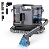 Lubluelu Nasssauger Polsterreiniger Gerät, 600 W - 15 kPa Teppichreiniger Waschsauger, tragbares Teppich-Reinigungsgerät mit Selbstreinigung und langem Schlauch für Teppiche, Sofas & Auto-Innenräume