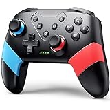 Wireless Controller kompatibel mit Switch/Switch Lite/Switch OLED, Pro Gamepad mit Programmierung Turbo Motion Vibration Screenshot Funktion Schwarz