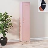 Iiaky Schließfachschrank Rosa 35x46x180 cm Stahl Spind Schrank SchließFachschrank AufbewahrungsschräNke Stahlschrank