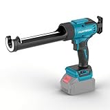 Akku Kartuschenpresse für Makita 18V, Elektrische Kartuschenpresse mit 6 Geschwindigkeiten, LED-Licht, Akku Silikonspritze für 300ml-Kartuschen (Ohne Akku)