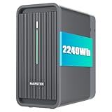 Marstek Balkonkraftwerk mit Speicher B2500, 6000 Ladezyklen, 1600W Max. 1600W PV-Eingang & 800W Ausgang Erweiterbar auf 8960Wh, IP65,0% MwSt - Nur für Privatpersonen