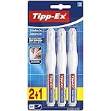 Tipp-Ex Korrekturstift Shake 'n Squeeze, je 8ml, 3er Pack, Ideal für das Büro, das Home Office oder die Schule