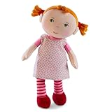 HABA Kuschelpuppe Roya – Weiche Stoffpuppe 25 cm, ideal für Babys und Kleinkinder – waschbar bei 30 °C, ab 6 Monaten – 1303730001