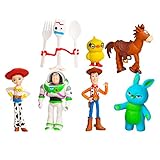 Toy Story Tortendeko, Toy Story Figuren Set, Buzz Cake Topper, Figur, Kuchen Dekoration Geburtstag, Tortenaufleger, Cupcake Deko, Torten Deko, für Kinder, 7PCS