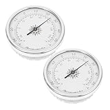 OSALADI 2 Stück Mini Raumthermometer zum Aufhängen Präziser Temperaturmesser für Indoor Gewächshaus Sauna Kompakter Wandmontierbarer Temperaturanzeiger für Zuhause und Garage