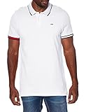 Tommy Jeans Herren Poloshirt TJM REG Flag Cuffs Polo White Weiss - XXL