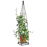 Fellflying Kletterpflanzen Rankgitter,Metall Rankhilfe - Stabiler Rankturm Für Gewächshaus Rosen Kübel Terrasse Garten Balkon