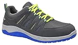 ELTEN Sicherheitsschuhe Maddox Grey-Blue Low ESD S1PS, Damen und Herren, Textil, Stahlkappe, leicht, sportlich 45, Grau-Blau