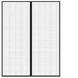 Fliegengitter-Türvorhänge 2 Stk. Magnet Schwarz 230x160 cm - Polyester-Material, Magnetverschluss, Insektenschutz für Türen und Fenster, Ideal für Zuhause und Garten