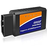 OBD2 Bluetooth Diagnosegerät Auto Scanner Code Leser für Android Windows, OBD2 Bluetooth Adapter OBD Auto Diagnosegerät für Alle OBDII Protokoll Fahrzeug