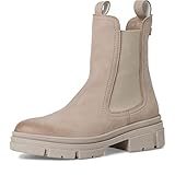 Tamaris Damen Chelsea Boots, Frauen Stiefeletten,TOUCHit-Fußbett,uebergangsstiefel,Schlupfstiefel,hoch,Boots,Stiefel,Taupe NUBUC,39 EU