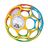 Oball Baby Spielzeug Greifball für Babys, Oball Baby mit Rassel, Flexibler und Leicht zu Handhabender Ball, Sensorisches Aktivitätsspielzeug für Kinder Aller Altersstufen (Durchmesser-11.5cm)