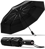 Repel Umbrella - Regenschirm - Taschenschirm - Öffnen und Schließen automatisch - Klein, kompakt, leicht, stark, winddicht und sturmfest - für Herren und Damen