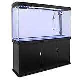 MonsterShop 300 Liter Heimaquarium Aquarium mit Unterschrank Aquariumkobination 143.5cm H x 120.5cm L x 39cm B