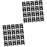 Operitacx 2 Sätze Kabelbinder Halterungen Wiederverwendbare Kabelbinder Basis Für Effektives Kabelmanagement Robuste Und Sichere Halterungen Für Computer Und Usb Kabel 100 Stück * 2