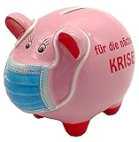 mucHome Sparschwein mit Mundschutz für die nächste Krise...