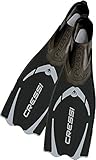 Cressi Pluma / Pluma Bag - Premium Flossen Set, Schwarz/Silber, 43/44