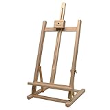 Artina Tischstaffelei Kinder für Leinwände bis 45 cm Sydney – Leinwand Staffelei Holz Sitzstaffelei 27 x 27 x 60 cm Stabile Malstaffelei – Neigungswinkel verstellbar alle Maltechniken geeignet