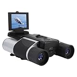 Oreilet 10x25 Digitales Fernglas mit Kamera, 48MP 2,5K Video Fotorecorder Fernglas mit 2-Zoll Display und Speicherkarte für Konzerte, Vogelbeobachtungsabenteuer Im Freien (32GB)