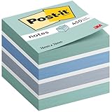 Post-it Notes Würfel, Blau, 450 Blatt, 76 mm x 76 mm - Für Notizen, To-Do-Listen, Erinnerungen