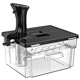 Sous Vide Behälter mit Deckel Sous Vide Container mit Rack 11L für Sous Vide Stick Garer Mehrere Marken Geeignet Multifunktionaler Doppeltür Durchsichtig Polycarbonat Frei von BPA