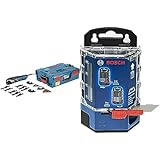 Bosch Professional Multitool GOP 40-30 (400 Watt, Starlock Plus, in L-BOXX) [Energieklasse A+] & 50 Ersatzklingen im Dispenser