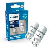 Philips Ultinon Pro6000 W5W T10 LED-Fahrzeugbeleuchtung mit Straßenzulassung, 6.000K, modellspezifische Zulassung als Standlicht/Parklicht/Positionslicht, universell einsetzbar im Fahrzeuginnenraum