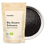 Kamelur Bio Sesam Schwarz (1kg) - Sesamsamen Nicht Geröstet Und Ohne Zusätze