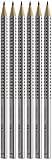 Faber-Castell 117697-6 Bleistifte GRIP 2001, Härtegrad: HB,...