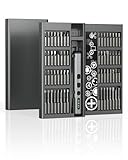 Mini Elektrischer Schraubendreher Satz, 68-in-1, Kabellos, Wiederaufladbar, Präzisions-S2-Stahl, 64 Magnetische Bits, 5 Drehmomentstufen, LED-Licht, Typ-C-Ladung, für PC, RC, Elektronik & Reparatu