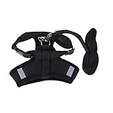 COLLBATH Hundeleine Weste Leinenwesten Hundespielzeug Hundegeschirr Welpe Brustgurt hundegurt hundelaufband hundegürtel Chest Strap hundezuggeschirr Haustierbedarf Haustierweste Black