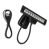 Ausla LED-Notenpultleuchte, Flexible Hals-Clip-on-Leselampe mit USB, Notenpultleuchte, Nachtlesen, Werkbank