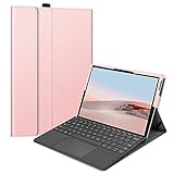 Fintie Hülle für Microsoft Surface Go 4 (2023) / Surface Go 3 (2021) / Surface Go 2 (2020) / Surface Go (2018) 10 Zoll Tablet, Multi-Sichtwinkel Schutzhülle, Type Cover Kompatibel, Roségold