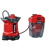 Einhell Akku-Schmutzwasserpumpe GE-DP 18/25 LL Li-Solo Power X-Change (18 V, 7.000 L/h Fördermenge, flachabsaugend, 5 m Förderhöhe, ECO- und BOOST-Modus, ohne Akku)