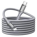 USB C auf USB C Kabel 3M, Lang Schnellladekabel USB C 100W 5A USB Typ C Kabel Usbc to Usbc Handy Ladekabel für iPhone 15 16 Pro Max/Plus iPad Pro/Air MacBook Pro Samsung Galaxy S23 S22 Ultra S24 Pixel