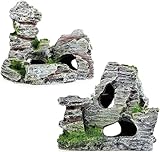 WANGZAIZAI 2 Stück Deko Höhle, Zubehör für...