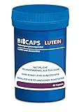 BICAPS LUTEIN - 60 Kapseln - Vegan - 20 mg Lutein und 2 mg Zeaxanthin pro Kapsel