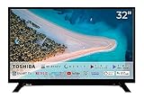 TOSHIBA 32W2263DG 32 Zoll Fernseher/Smart TV (HD Ready, HDR, Netflix/Prime Video, Triple-Tuner, Dolby Audio), Schwarz