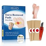 MQUPIN Corn Removal Pads, Warzen Remover, Corn Remover Pads, Corn Removal Pflaster mit Loch, Corn Removal Treatment Relief Corn Pain and Foot Care, Remove Corns, Callus, Warzen 42pcs/box