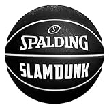 Spalding Basketball - Slam Dunk - Size 5 - Black - Outdoor - Rubber
