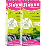 Stilaxx Hustenstiller 2x 200 ml - bei Reizhusten und trockenem Husten - reizlindernde Wirkung bei Hustenreiz - bei Tag & Nacht - ab 10 Jahren