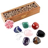 vuUUuv Chakra-Steine-Set, Reiki-Heilkristalle für Heilung, Meditation, Chakra-Balance oder Ritual, 8-teiliges Set