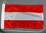 Buddel-Bini Bootsflagge Österreich 20 x 30 cm in Profiqualität Flagge Motorradflagge