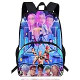 yumcute LMNT Backpack Rucksack Kindergarten Mädchen, Hunters Schulset Kindergartenrucksack für Mäd chen von 3-12 Jahren, Anime Schulrucksack Kinder Rucksack, Das Perfekte Geschenk für Mädchen