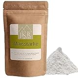 JKR Spices® Maisstärke Pulver 250g | Glutenfreie Speisestärke zum binden | Feines kaltquellende Stärke zum Andicken von Saucen, Suppen und Cremes | Wiederverschließbar | Corn Starch |