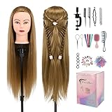 28' Frisierkopf Mit Synthetikfaser-Haar Trainingsköpfe Für...