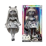 Rainbow High Shadow High Luna Madison - 28 cm Modepuppe in Grauschattierungen, Graues Haar, Metallic-Graues Outfit, Stylische Handtasche, Süßes Geschenk für Kinder von 4-10 Jahren