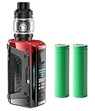 Aegis Legend 5 E-Zigaretten Set, 200W Akkuträger, 5,5ml Z Subohm Verdampfer Tank + 2x Akku (Rot)